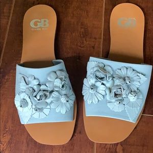 Gianni Bini suede blue sandals